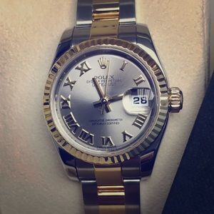 Ladies Rolex 179173 DateJust Roman Dial
